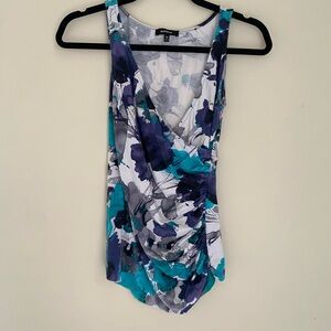 XS Express Watercolor Floral Sleeveless Top